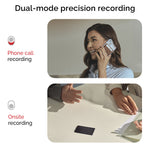 Plaud Note voice recorder features dual-mode recording: phone call and onsite meeting recording.
