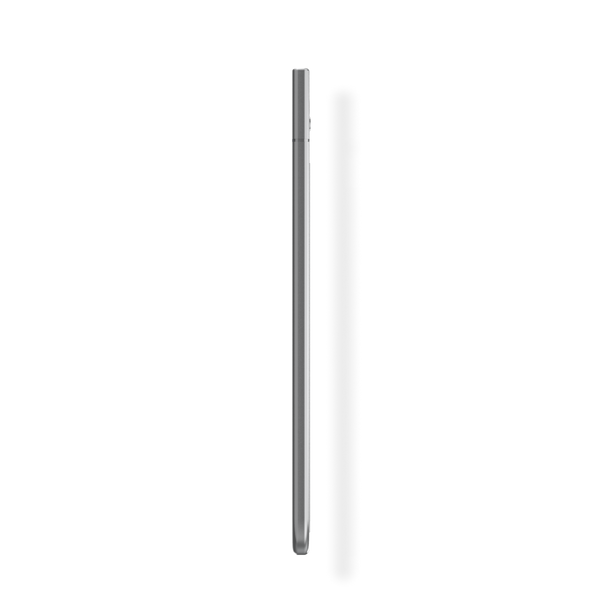 Plaud Note AI voice recorder side profile, slim silver design, for AI meeting note-taking.
