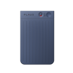 Plaud Note AI voice recorder in navy, dual engine button, for recording meetings and calls.
