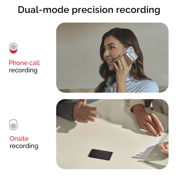 Plaud Note dual-mode precision recording for phone calls and onsite meetings. AI voice recorder.
